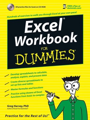cover image of Excel Workbook For Dummies